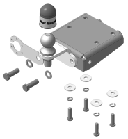 Фаркоп Мотодор с оцинкованным шаром на Volkswagen Amarok 2010-