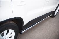 Пороги труба d63 (вариант 2) VOLKSWAGEN Tiguan Track & Field 2011-2016