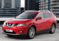 Пороги алюминиевые Rival "Premium-Black" для Nissan X-Trail 2015-
