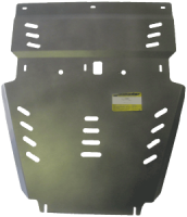 Защита картера Двигателя, Переднего дифференциала, КПП, Радиатора, Разд. Коробки, алюминиевая Мотодор Toyota Tundra  2009-2016