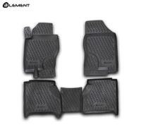 Автомобильные коврики element в салон NISSAN Navara АКПП 2005-2015 4 шт. (полиуретан)
