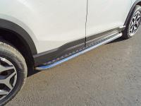 Пороги с площадкой 60,3 мм для Subaru Forester (S5) 2018-