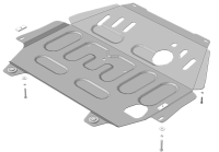 Защита стальная Мотодор Mitsubishi Outlander III  2012-2020