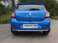 Защита задняя нижняя 42,4мм для Renault Sandero (5S) 2014-2018