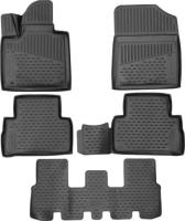 Автомобильные коврики element 3D в салон для HYUNDAI Santa Fe 2021-, 7 мест