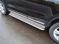 Пороги с площадкой 42,4 мм для Geely Atlas 2018-