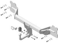 Фаркоп Мотодор на Audi Q 7 2015- (ТСУ полностью оцинкован)