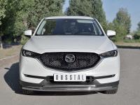 Защита переднего бампера d63 секции-d42 дуга MAZDA CX-5 2017-
