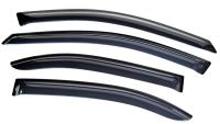 Дефлекторы боковых окон Skoda Rapid (Шкода Рапид) (2012-) (4шт.) (темн.)