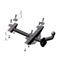 Фаркоп AvtoS для LADA 1111, 11113 хетчбэк (1989-2008)