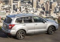 Пороги алюминиевые Rival "Premium-Black" для Subaru Forester 2013-2015-