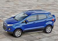 Пороги алюминиевые Rival "Premium" для Ford Ecosport 2014-