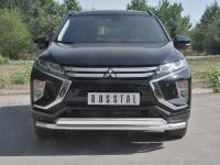 Защита переднего бампера d63 секции-d75x42 дуга MITSUBISHI ECLIPSE CROSS 2018-