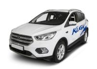 Пороги алюминиевые Rival "Black" для Ford Kuga 2016-