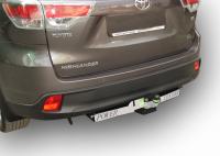 Фаркоп Лидер-Плюс для TOYOTA HIGHLANDER (XU50) 2013-...  (С НЕРЖАВЕЮЩЕЙ ПЛАСТИНОЙ)