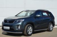 Пороги труба d63 (вариант 3) KIA Sorento 2012-