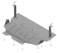 Защита стальная Мотодор Skoda Octavia III 2013-2020