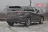 Защита задняя уголки d60 Toyota Highlander (2014 по наст.)