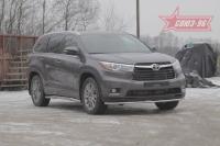 Защита переднего бампера труба d42 Toyota Highlander (2014 по наст.)