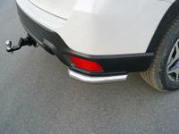 Защита задняя (уголки короткие) 60,3 мм (под брызговики) для Subaru Forester (S5) 2018-