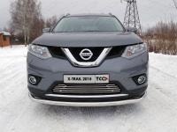 Решетка радиатора нижняя 12 мм для Nissan X-Trail (T32) 2015-2018