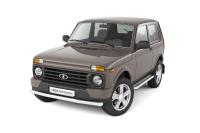 Защита порогов с алюм. площадкой d 51мм LADA 4x4