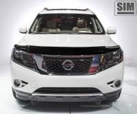 Дефлектор капота Nissan Pathfinder (2014-) темный