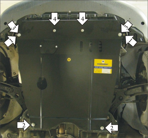 Фото Защита Motodor для картера и кпп Suzuki SX4 (2006-2013)