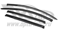 Дефлекторы боковых окон Audi (Ауди) Q7 (2005- 2015) 4дв (темный)