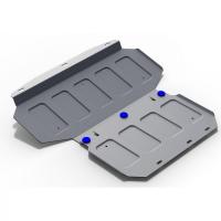 Защита радиатора и картера Rival для Kia Mohave 2017-н.в., алюминий 4 мм, с крепежом, 333.2838.1