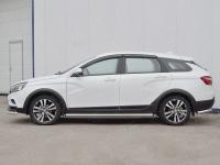 Пороги труба d63 (вариант 2) LADA VESTA SW CROSS 2017-