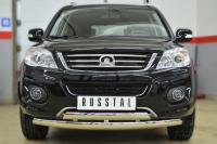 Защита переднего бампера 75х42(дуга) 75х42 (дуга) GREAT WALL Hover H6 2012-2013