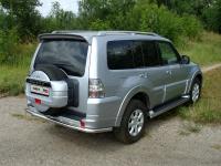 Защита задняя (центральная) 60,3 мм для Mitsubishi Pajero IV 2006-2014