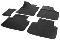 Автомобильные коврики Rival для Volkswagen Teramont 2018-н.в., полиуретан, с крепежом, с перемычкой, 5 шт., 15810001