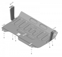 Защита стальная Мотодор Ford Tourneo Custom 2013-