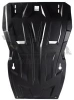 Композитная защита картера, АКПП и раздатки (из 2-ух частей) Mitsubishi Pajero IV (2007 по наст.)