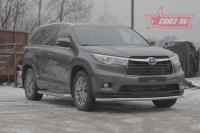 Защита переднего бампера труба d60 Toyota Highlander (2014 по наст.)