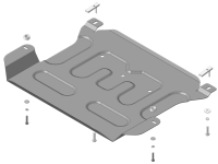 Защита стальная Мотодор Hyundai Tucson 2021- (дополнительный щит)