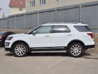 Пороги труба d63 (вариант 1) FORD EXPLORER 2016-2017