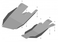 Защита топливного фильтра стальная Мотодор Haval F7x 2019-
