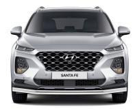 Защита переднего бампера d57 Rival для Hyundai Santa Fe IV 2018-н.в.