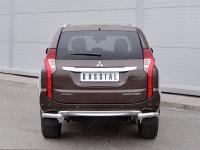 Защита заднего бампера уголки d63 секция MITSUBISHI PAJERO SPORT 2016