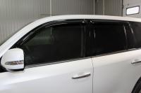 Дефлекторы боковых окон Toyota LC 200 (2007-2015 / 2015-)(4шт) (темный)