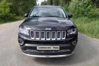 Решетка радиатора 12 мм для Jeep Compass 2014-