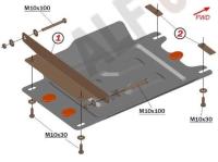 Защита Альфеко для КПП Toyota Land Cruiser 120 Prado, V-все (2003-2009)