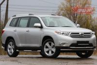 Защита переднего бампера d 42 "Toyota Highlander" 2010-