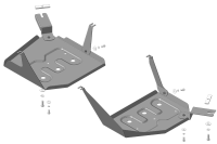 Защита бака стальная Мотодор KIA Seltos 2020-