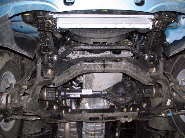 Фото Алюминиевая защита КПП и РК Ssang Yong Kyron (2005 по наст.)