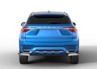 Защита заднего бампера d57 уголки Rival для Haval F7 2019-н.в./F7x 2019-н.в.
