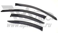 Дефлекторы боковых окон Volvo (Вольво) S60 (4дв) (2000-2009) (темный)